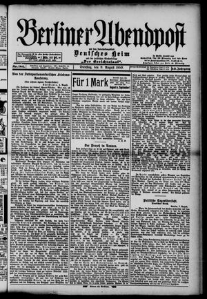 Berliner Abendpost vom 08.08.1899