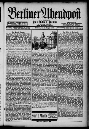 Berliner Abendpost vom 09.08.1899