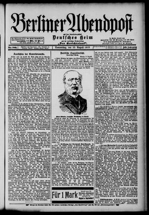 Berliner Abendpost on Aug 10, 1899