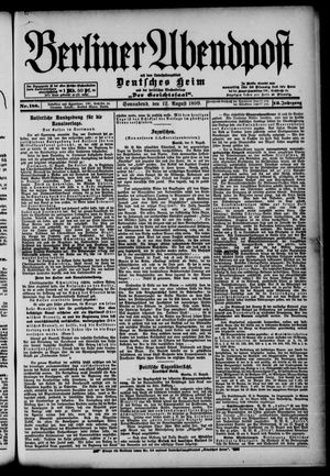 Berliner Abendpost on Aug 12, 1899