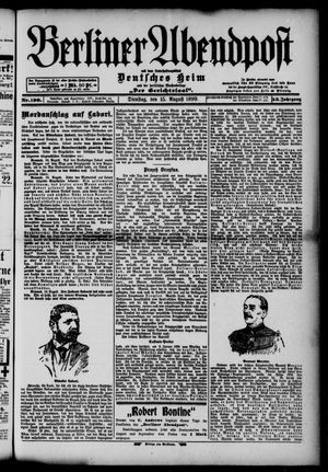 Berliner Abendpost vom 15.08.1899
