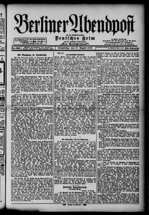 Berliner Abendpost vom 17.08.1899
