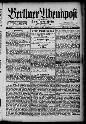 Berliner Abendpost vom 29.08.1899