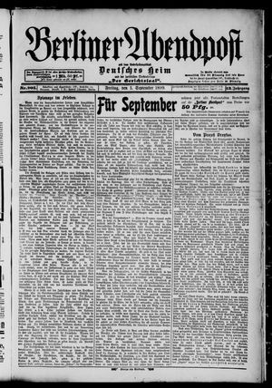 Berliner Abendpost vom 01.09.1899