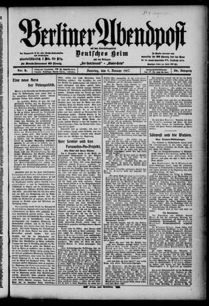 Berliner Abendpost vom 06.01.1907