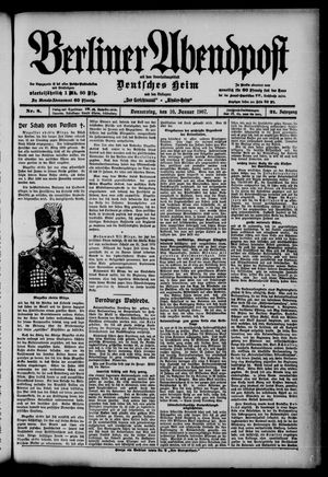 Berliner Abendpost vom 10.01.1907
