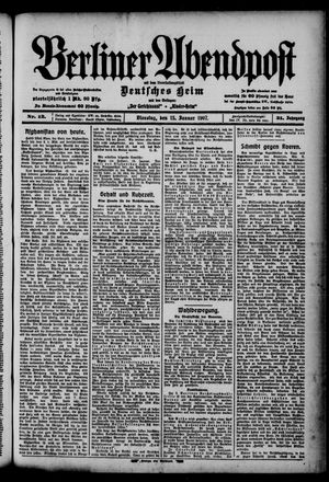 Berliner Abendpost vom 15.01.1907