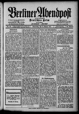 Berliner Abendpost on Jan 17, 1907