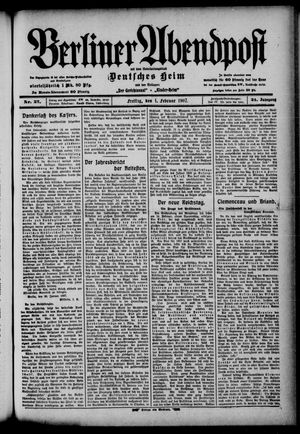 Berliner Abendpost vom 01.02.1907
