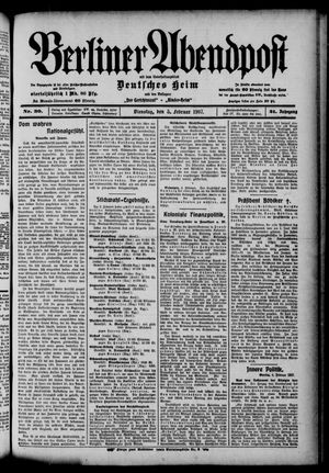 Berliner Abendpost vom 05.02.1907