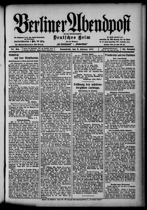 Berliner Abendpost vom 09.02.1907