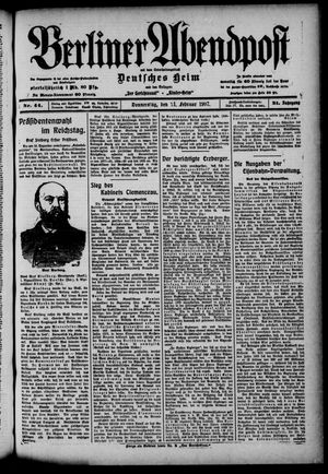 Berliner Abendpost vom 21.02.1907