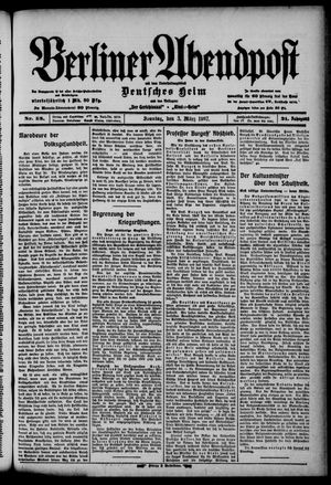Berliner Abendpost vom 03.03.1907