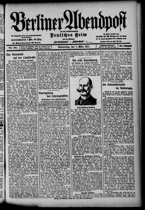 Berliner Abendpost vom 07.03.1907
