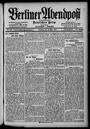 Berliner Abendpost on Mar 10, 1907