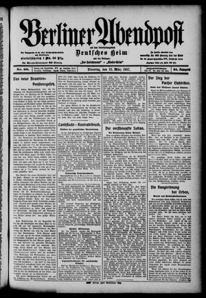 Berliner Abendpost on Mar 12, 1907