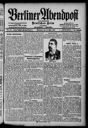 Berliner Abendpost on Mar 13, 1907