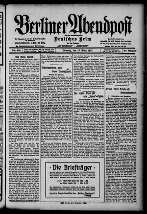 Berliner Abendpost on Mar 19, 1907