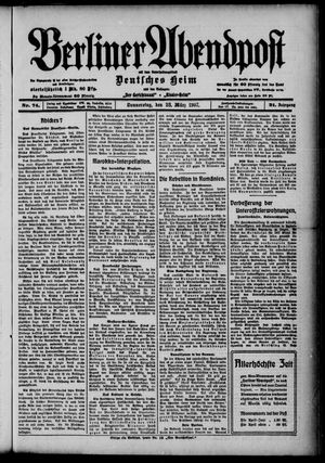 Berliner Abendpost on Mar 28, 1907