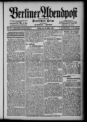Berliner Abendpost vom 29.03.1907