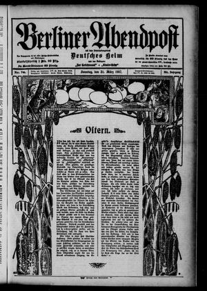Berliner Abendpost vom 31.03.1907