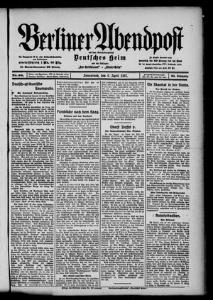 Berliner Abendpost vom 06.04.1907