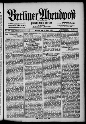 Berliner Abendpost on Apr 10, 1907