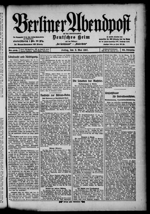 Berliner Abendpost vom 03.05.1907
