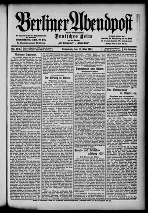Berliner Abendpost on May 11, 1907