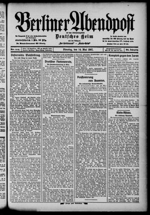 Berliner Abendpost vom 14.05.1907