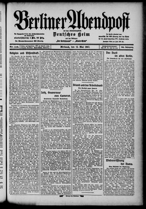 Berliner Abendpost vom 15.05.1907