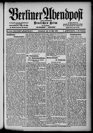Berliner Abendpost vom 18.05.1907