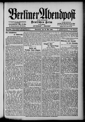 Berliner Abendpost on May 25, 1907