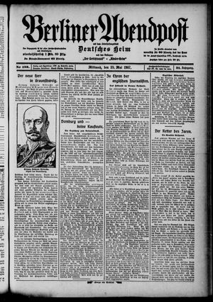Berliner Abendpost vom 29.05.1907