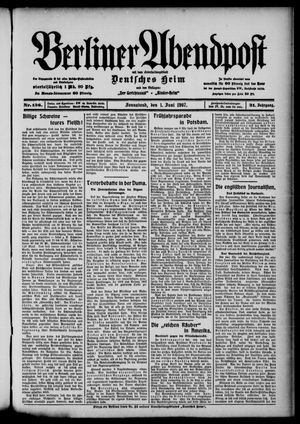 Berliner Abendpost vom 01.06.1907