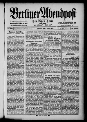 Berliner Abendpost on Jun 4, 1907
