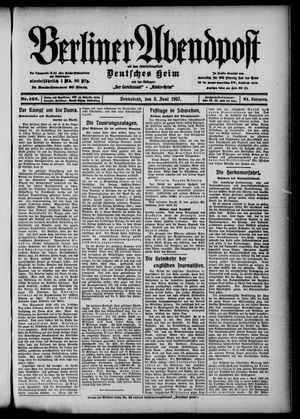 Berliner Abendpost vom 08.06.1907