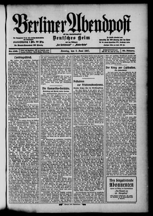 Berliner Abendpost vom 09.06.1907