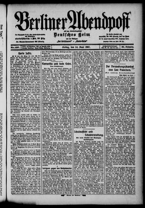 Berliner Abendpost vom 14.06.1907
