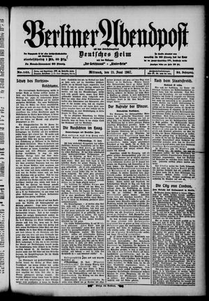 Berliner Abendpost on Jun 19, 1907
