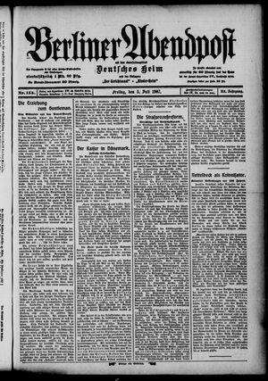 Berliner Abendpost vom 05.07.1907