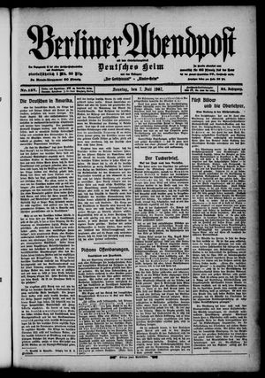 Berliner Abendpost vom 07.07.1907