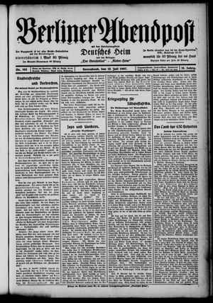 Berliner Abendpost vom 13.07.1907