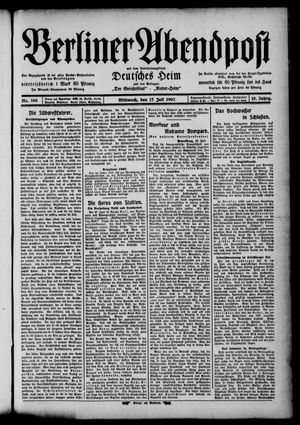Berliner Abendpost vom 17.07.1907