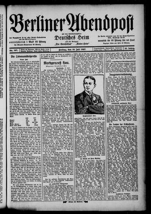Berliner Abendpost vom 19.07.1907