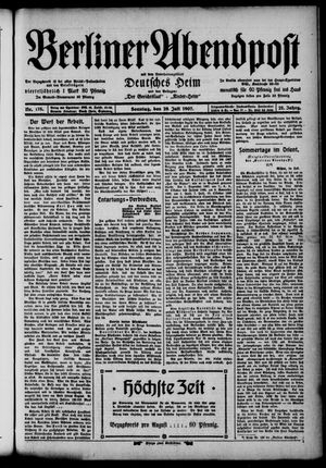 Berliner Abendpost vom 28.07.1907