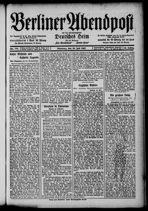 Berliner Abendpost vom 30.07.1907