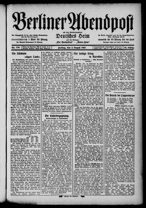 Berliner Abendpost vom 02.08.1907