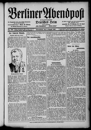 Berliner Abendpost vom 03.08.1907