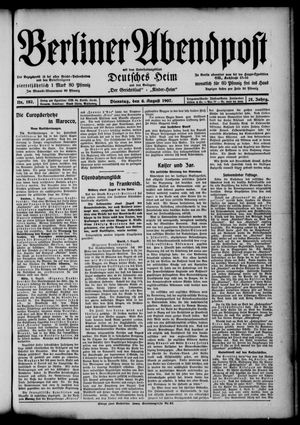 Berliner Abendpost vom 06.08.1907